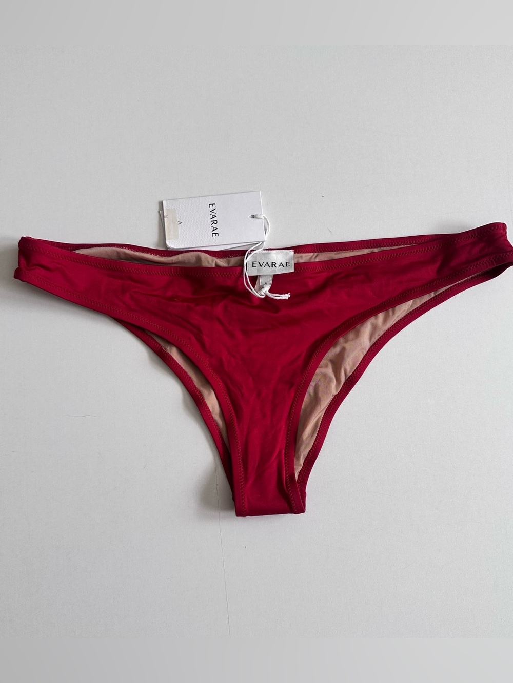 EVERAE Melita Classic Bikini Bottom Red Shine Size L